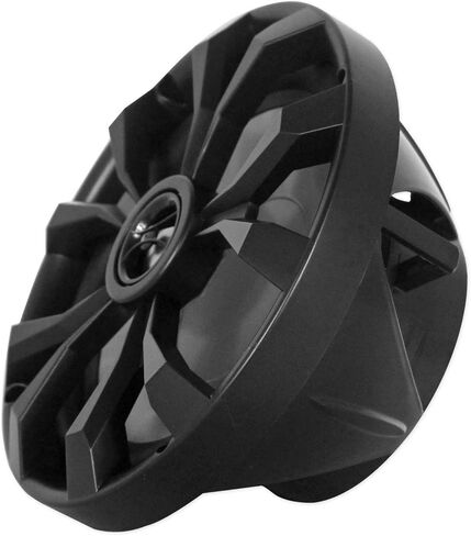 حزمة Rockville RKL80MB Black Marine: (4) مكبرات صوت للقارب 8 بوصة 900 وات ثنائية الاتجاه مع مصابيح LED، (4) MAC80B 7.7 بوصة حاويات مكبر صوت برجية من الألومنيوم الأسود، مقاومة للماء، للقوارب، 8 عناصر in Kuwait