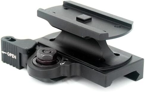 نقطة حمراء تكتيكية QD Sight Mount، فصل سريع، فصل 1/3 ارتفاع مطلق أقل للشاهد المشترك، مع صامولة قفل قابلة للتعديل لرافعة سرعة QD، للنطاقات البصرية لسلسلة البصمة T1 T2 H1 H2، لسكك Picatinny مقاس 20 مم in Kuwait