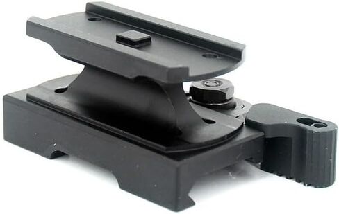نقطة حمراء تكتيكية QD Sight Mount، فصل سريع، فصل 1/3 ارتفاع مطلق أقل للشاهد المشترك، مع صامولة قفل قابلة للتعديل لرافعة سرعة QD، للنطاقات البصرية لسلسلة البصمة T1 T2 H1 H2، لسكك Picatinny مقاس 20 مم in Kuwait