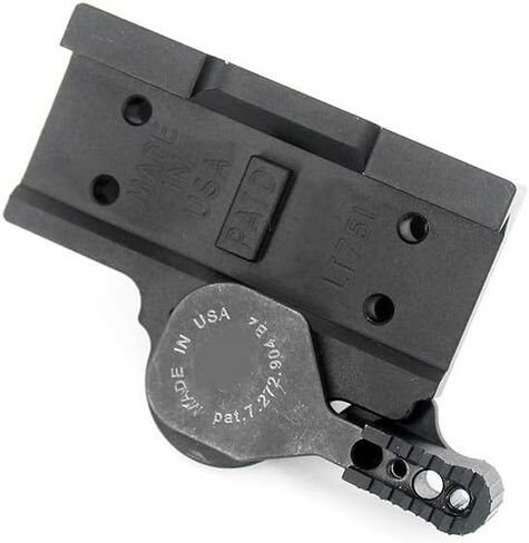 نقطة حمراء تكتيكية QD Sight Mount، فصل سريع، فصل 1/3 ارتفاع مطلق أقل للشاهد المشترك، مع صامولة قفل قابلة للتعديل لرافعة سرعة QD، للنطاقات البصرية لسلسلة البصمة T1 T2 H1 H2، لسكك Picatinny مقاس 20 مم in Kuwait