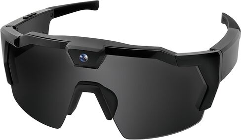 POV Glasses 4K HD Baseball Glasses with Camera,with 64GB Memory,Upgrade Smart Video Camera Glasse for Men Women Sunglasses with Camera for Sports Cycling Hiking(A-Style Ice Blue 64GB) in Saudi Arabia