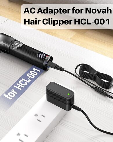 مصدر طاقة 5 فولت لسلك شاحن نوفا كليبرز متوافق مع ماكينة قص الشعر نوفا HCL-001 HCL-002 in Kuwait