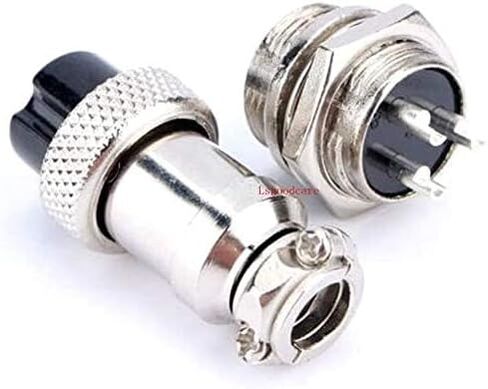 Lsgoodcare 60Pcs 2Pin 3Pin 4Pin 5Pin 6Pin 12mm GX12 Thread Male Female Panel Metal Aviation Wire Connector Plug Assortment Kit with Aviation Caps in Kuwait