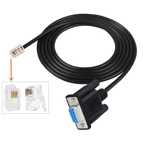180CM 180CM RS232 DB9pin to RJ9 4P4C Console Cable for Seamlessly Networking Integration for Routers Switches Networking Wire in Kuwait