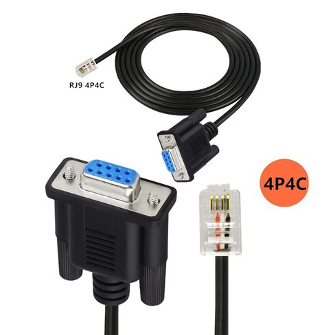 180CM 180CM RS232 DB9pin to RJ9 4P4C Console Cable for Seamlessly Networking Integration for Routers Switches Networking Wire in Kuwait