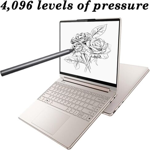 Stylus Pen for Lenovo Digital Pen 2 Compatible with Lenovo IdeaPad Flex 5, Compatible with Stylus Pen for Yoga 6/7/9, ThinkBook 13x G2 IAP-21AT, AES 2.0 Protocol (Gray) in Kuwait