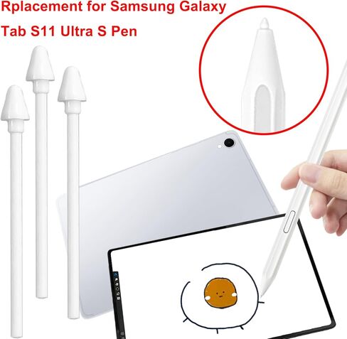 5 عبوات من رؤوس/أطراف قلم Galaxy Tab S11 Ultra S بديلة لجهاز Samsung Galaxy Tab S11 Ultra لأطراف القلم، ورؤوس بديلة لجهاز Tab S11 Ultra مع ملاقط إزالة in Kuwait