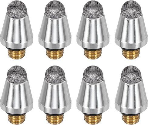 PATIKIL 5mm (0.31") Stylus Pen Fiber Tips, 8Pcs Universal Mesh Soft Conductive Replacement Tip Touch Screen Stylus Pen with External Thread, Gray in Kuwait