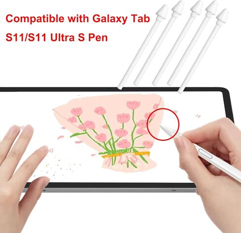 5 عبوات من رؤوس/أطراف قلم Galaxy Tab S11 Ultra S بديلة لجهاز Samsung Galaxy Tab S11 Ultra لأطراف القلم، ورؤوس بديلة لجهاز Tab S11 Ultra مع ملاقط إزالة in Kuwait