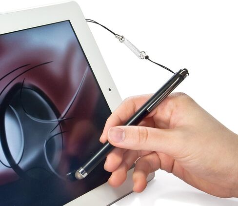 BoxWave Stylus Pen Compatible with Panasonic Toughpad FZ-M1 - Capacitive Stylus, Fiber Tip Capacitive Stylus Pen - Jet Black in Kuwait