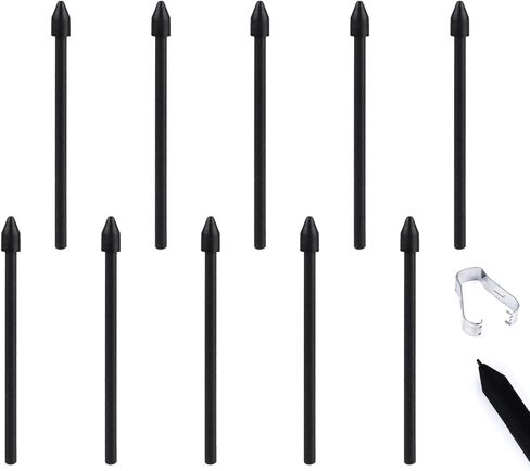 10pcs Pen Nibs Replacement for Samsung Galaxy Tab S6, S Pen Tips Stylus Pen Nibs Replacement with Install Tool Compatible with Samsung Galaxy Tab S7 & S7 Plus S8 & S8 Plus (Black) in Kuwait