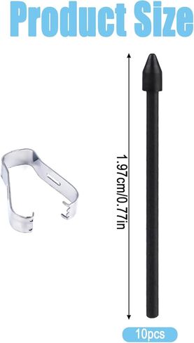 10pcs Pen Nibs Replacement for Samsung Galaxy Tab S6, S Pen Tips Stylus Pen Nibs Replacement with Install Tool Compatible with Samsung Galaxy Tab S7 & S7 Plus S8 & S8 Plus (Black) in Kuwait