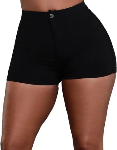 Zebaexf Women's Denim Shorts Jeans High Waisted Stretchy Sexy Elastic Jean Short Pants for Summer in Saudi Arabia