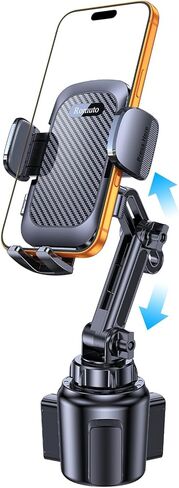 Coolpow Cup Holder Phone Holder for car, Universal Adjustable Long Neck Car Cell Phone Mount Cradle Friendly Compatible with for Truck Golf Cart iPhone Samsung Google and All 4"-7" Mothers Day in Kuwait