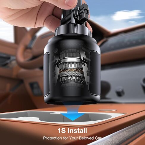 Coolpow Cup Holder Phone Holder for car, Universal Adjustable Long Neck Car Cell Phone Mount Cradle Friendly Compatible with for Truck Golf Cart iPhone Samsung Google and All 4"-7" Mothers Day in Kuwait