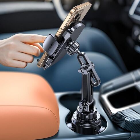 Coolpow Cup Holder Phone Holder for car, Universal Adjustable Long Neck Car Cell Phone Mount Cradle Friendly Compatible with for Truck Golf Cart iPhone Samsung Google and All 4"-7" Mothers Day in Kuwait