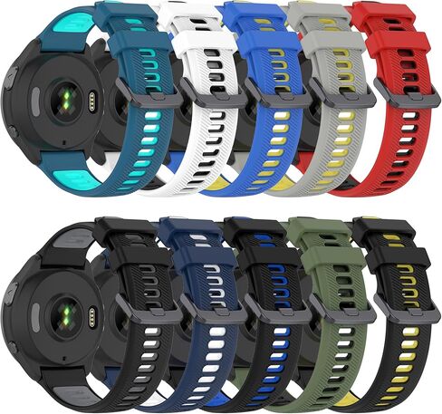حزام لـ Garmin Forerunner 965، شريط بديل من السيليكون الناعم 22 مم لـ Garmin Forerunner 955/745 (بدون متتبع، أشرطة بديلة فقط) in Kuwait