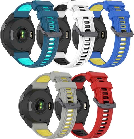 حزام لـ Garmin Forerunner 965، شريط بديل من السيليكون الناعم 22 مم لـ Garmin Forerunner 955/745 (بدون متتبع، أشرطة بديلة فقط) in Kuwait