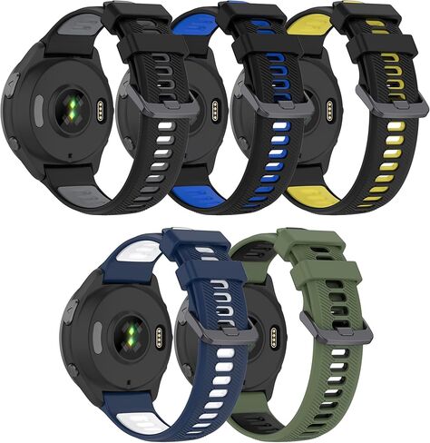 حزام لـ Garmin Forerunner 965، شريط بديل من السيليكون الناعم 22 مم لـ Garmin Forerunner 955/745 (بدون متتبع، أشرطة بديلة فقط) in Kuwait