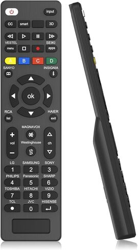 جهاز التحكم عن بعد للتلفزيون العالمي لأجهزة Samsung وLG وTCL وPhilips وVizio وHisense وSharp وSony وPanasonic وSanyo وInsignia وToshiba وغيرها من العلامات التجارية LCD LED 3D HDTV جهاز التحكم عن بعد للتلفزيون الذكي in Kuwait