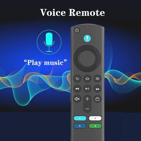 Replacement Voice Remote Control Firestick Fit for Smart TV Stick Lite/4K/4K MAX, Smart TV 3rd Gen/TV Cube(1st/2nd/3rd Gen)/TVs Stick(2nd/3rd Gen) in Kuwait