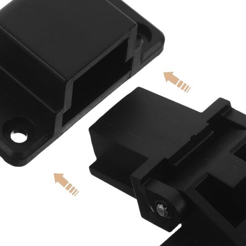 VOSAREA 1 Pair Dust Cover Hinges for Turntable Precision Hinge Parts for Record Player Lid Replacement Home Audio Replacement Accessory Black in Kuwait