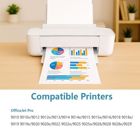 خراطيش حبر 962XL بديلة سوداء لـ HP 962 XL متوافقة مع HP962XL تعمل مع 9015e 9010 9015 9025e 9020 9018e 9018 9025 9012e 9010e 9012 9020e 9019 مع شريحة V16.1.1 (عبوتان، أسود) in Kuwait