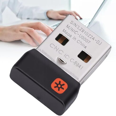 جهاز استقبال Zopsc USB Dongle، دونجل لاسلكي لمجموعة لوحة المفاتيح والماوس مع اتصال 2.4G، حجم صغير للكمبيوتر المكتبي والكمبيوتر المحمول يصل إلى نطاق 10 أمتار in Kuwait