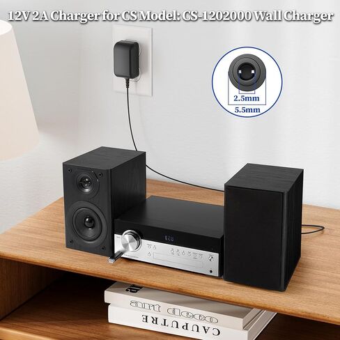شاحن 12 فولت 2 أمبير لطراز CS: CS-1202000 محول تيار متردد كابل سلك إمداد الطاقة المنزلي للحائط in Kuwait