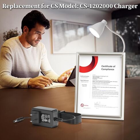 شاحن 12 فولت 2 أمبير لطراز CS: CS-1202000 محول تيار متردد كابل سلك إمداد الطاقة المنزلي للحائط in Kuwait