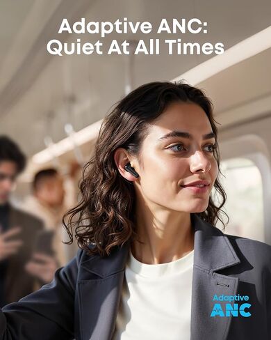 Soundcore P41i by Anker, Adaptive Noise Cancelling Earbuds with Portable Phone Charger, Only for USB-C Charging, 12H Playtime, 192H with Case Wireless Bluetooth Earbuds(Renewed) in Kuwait