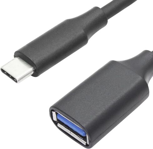 كابل تمديد USB قصير، كابل USB من النوع C ذكر إلى USB A أنثى 5 جيجابت في الثانية كابل تمديد نقل عالي السرعة مع وظيفة OTG، لأجهزة الكمبيوتر الشخصية وأجهزة الكمبيوتر المحمولة والهاتف الخلوي وما إلى ذلك - قطعتان in Kuwait