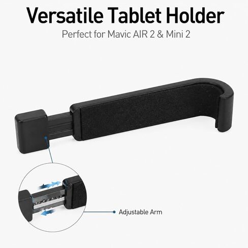 Extendable Tablet Holder for Air 2 Remote Controller, ABS Clip Bracket Fits Tablets 125-155mm Wide - Secure, Scratch - Protective, Perfect for Aerial Photography with Mini 2 in Kuwait