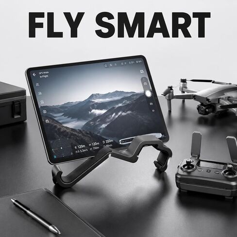 Extendable Tablet Holder for Air 2 Remote Controller, ABS Clip Bracket Fits Tablets 125-155mm Wide - Secure, Scratch - Protective, Perfect for Aerial Photography with Mini 2 in Kuwait