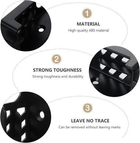 ARTIBETTER Adjustable Phone Wall Dock and Tablet Wall Mount Bracket, Black Wall-Mounted Smartphone Holder for Home and Office Use, Compatible with Smartphones and Tablets in Kuwait