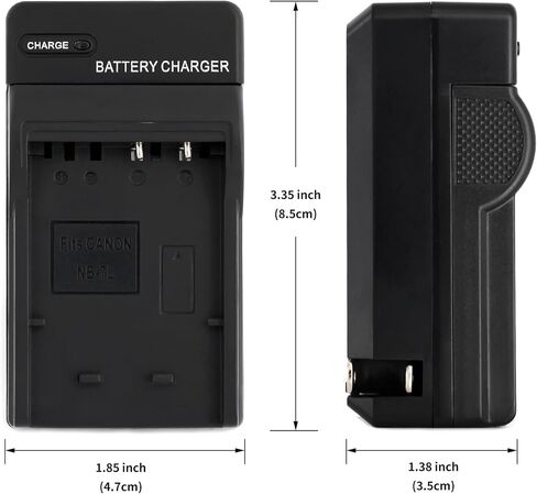 شاحن حائط Norifon NB-7L لكاميرات Canon PowerShot G10 وPowerShot G11 وPowerShot G12 وPowerShot SX30 والمزيد مع قابس قابل للطي in Kuwait