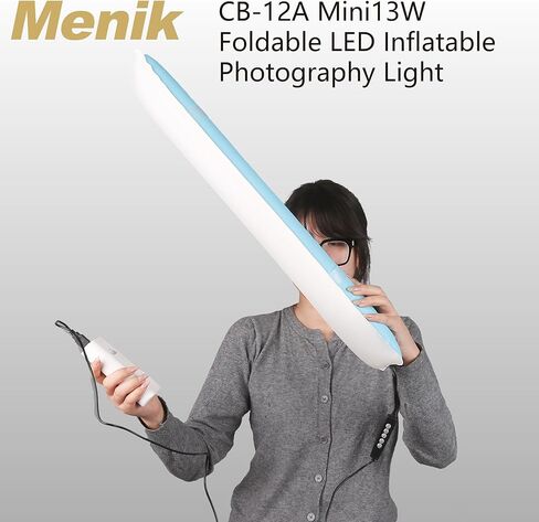 مصباح أنبوبي LED صغير قابل للطي بقدرة 13 وات من Menik CB-12A، أنبوب هواء ثنائي اللون للتصوير الفوتوغرافي والفيديو in Kuwait