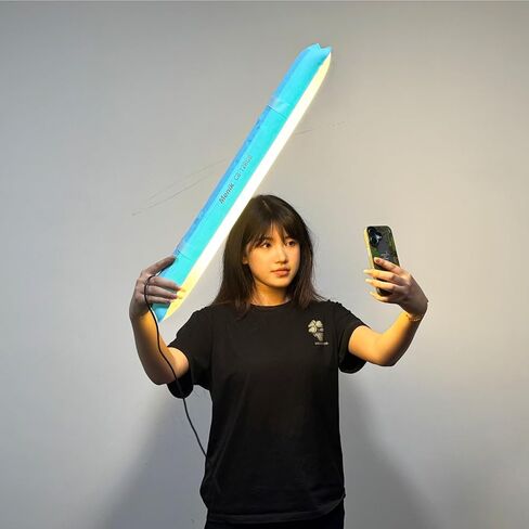 مصباح أنبوبي LED صغير قابل للطي بقدرة 13 وات من Menik CB-12A، أنبوب هواء ثنائي اللون للتصوير الفوتوغرافي والفيديو in Kuwait