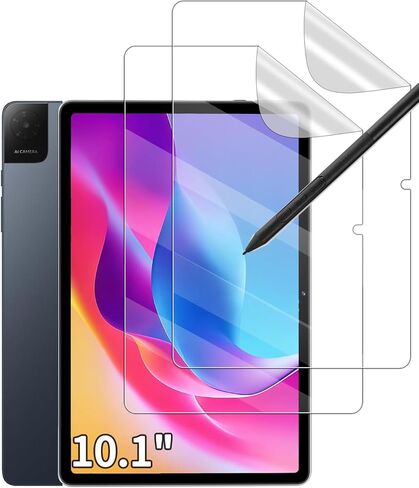 واقي شاشة لجهاز TCL TAB 10 Gen 4 Android Tablet 10.1 بوصة (موديل 8483A)، كتابة فيلم ناعم الملمس سهل التركيب، بدون فقاعات، مضاد للخدش، عبوتان in Kuwait