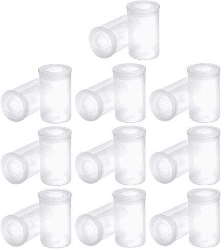 20PCS 33mm Outer Diameter Transparent Plastic Film Canister Bait Storage Container for Storing Small Items Keys Coins Art Beads in Kuwait