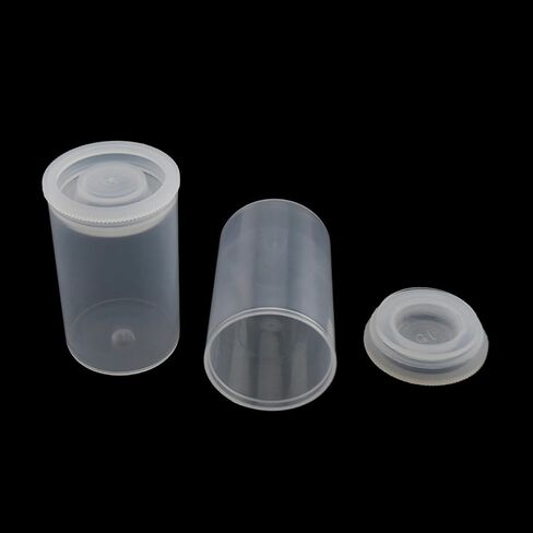 20PCS 33mm Outer Diameter Transparent Plastic Film Canister Bait Storage Container for Storing Small Items Keys Coins Art Beads in Kuwait