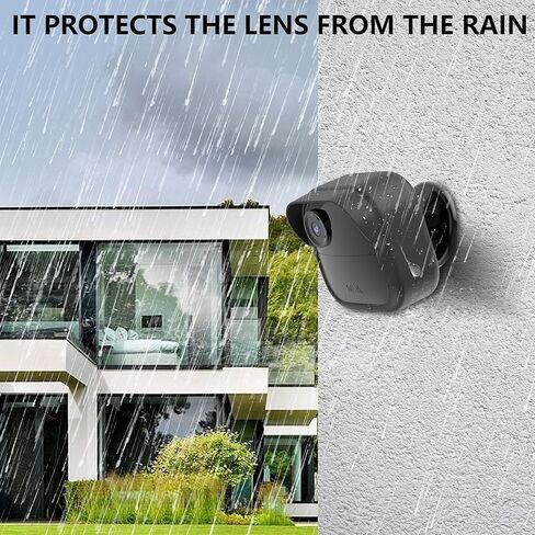 حافظة واقية من السيليكون لـ Blink Outdoor 4 (الجيل الرابع) الجديدة كليًا، حافظة واقية من السيليكون مقاومة للماء لجلد جرس الباب (Blink Outdoor 4، أسود) قطعة واحدة in Kuwait