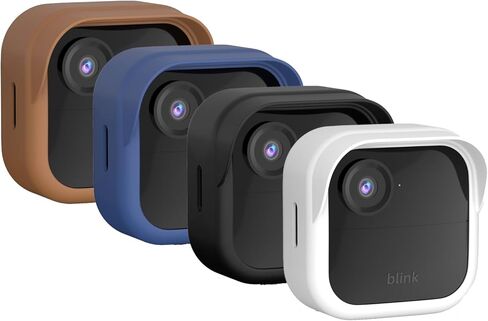 حافظة واقية من السيليكون لـ Blink Outdoor 4 (الجيل الرابع) الجديدة كليًا، حافظة واقية من السيليكون مقاومة للماء لجلد جرس الباب (Blink Outdoor 4، أسود) قطعة واحدة in Kuwait