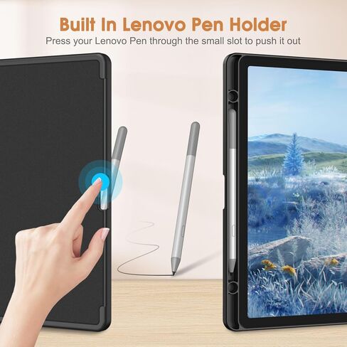 حافظة لوحة المفاتيح Fintie لجهاز Lenovo Idea Tab 11 بوصة / K11 Gen 2 (TB-336ZU/336FU) 2025، غطاء نحيف خفيف الوزن مع لوحة مفاتيح بلوتوث لاسلكية قابلة للفصل، أسود in Kuwait