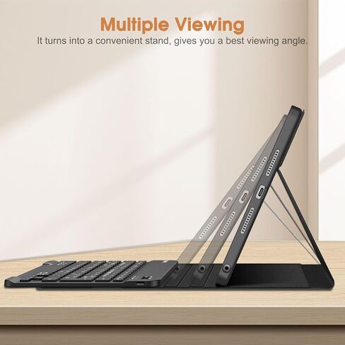 حافظة لوحة المفاتيح Fintie لجهاز Lenovo Idea Tab 11 بوصة / K11 Gen 2 (TB-336ZU/336FU) 2025، غطاء نحيف خفيف الوزن مع لوحة مفاتيح بلوتوث لاسلكية قابلة للفصل، أسود in Kuwait