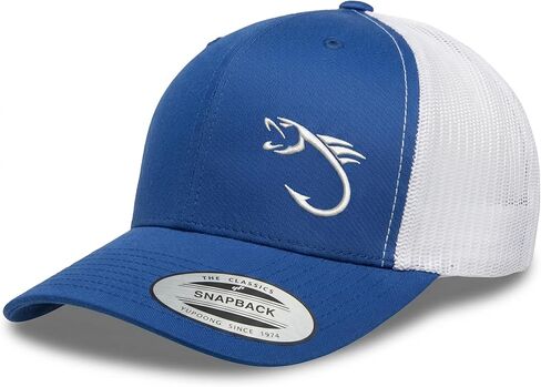 Embroidered Fishing Hat for Men & Women | Fish Trucker Hat Men Snapback Hats | Dad Fishing Gift in Saudi Arabia