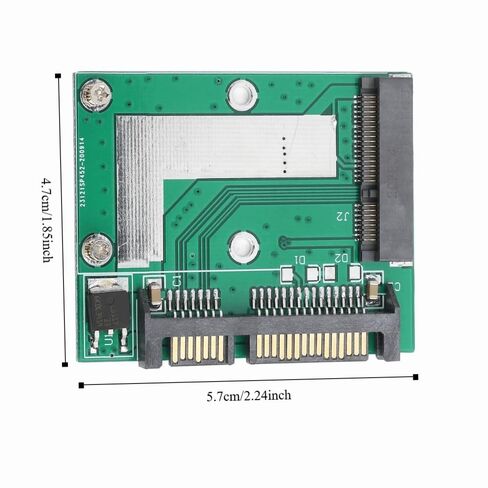 بطاقة محول Mini PCI-E إلى SATA3.0 - محول واجهة نصف ارتفاع 2.5 بوصة لـ 30x50 مم mSATA SSD، لا يتطلب برنامج تشغيل in Kuwait