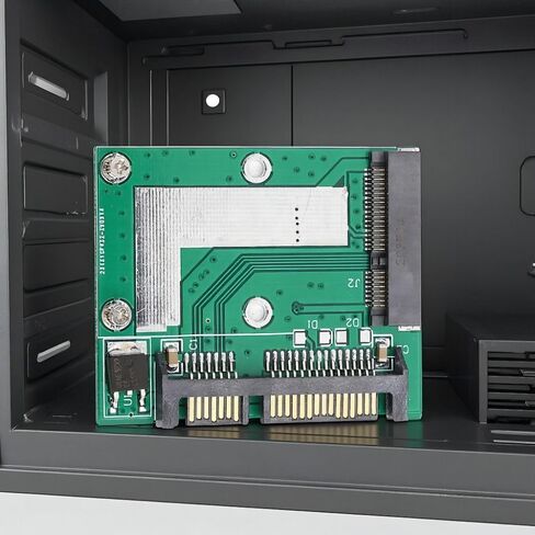 بطاقة محول Mini PCI-E إلى SATA3.0 - محول واجهة نصف ارتفاع 2.5 بوصة لـ 30x50 مم mSATA SSD، لا يتطلب برنامج تشغيل in Kuwait