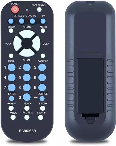 جهاز تحكم عن بعد بديل عالمي بحجم كف اليد من PZL RCR503BR لتلفزيون RCA وVCR/DVD ومستقبل الأقمار الصناعية وصندوق الكابل ومحول التلفزيون الرقمي Sub RCR503BE RCR503BZ in Kuwait