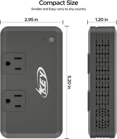 مفتاح الطاقة 230 واط محول الجهد 220 فولت إلى 110 فولت، محول تنحي للسفر مع USB-C و3 منافذ USB، محول طاقة دولي للاتحاد الأوروبي/المملكة المتحدة/الاتحاد الأفريقي/الهند، لفرد الشعر ومكواة تجعيد الشعر. in Kuwait